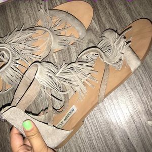 Steve Madden fringe sandals